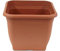 greemotion fioriera Pia terracotta - Vaso da fiori 40x40cm - 25L vasi di fiori angolare - in plastica resistente ai raggi UV Planter - fioriera gelo - Fioriera con fori inferiori - accessori