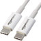 Amazon Basics Cable de carga rápida USB-C a USB-C, velocidad de 480 Mbps, certificado USB-IF, para carga rápida de Apple iPhone 16/15, iPad, MacBook, Samsung Galaxy, tabletas, portátiles, 0.9m, blanco