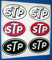STP retro rallye rennen auto motorrad aufkleber