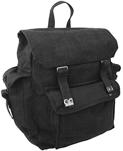 Highlander Großen Versenkten Web Rucksack Schwarz