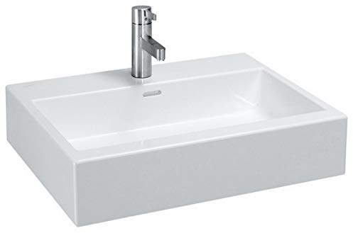 Laufen Living City Aufsatzwaschtisch, ohne Hahnloch, mit Überlauf, 600x460,weiß - H8174340001091