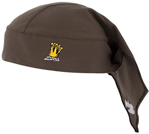 2Stoned Original Biker Bandana Cap mit Stick Crown in Braun für Damen, Herren und Kinder