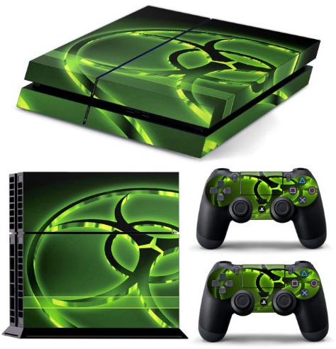 PS4 FULL BODY Accessory Wrap Sticker Skin Cover Decal for Playstation 4 (Biohazard)