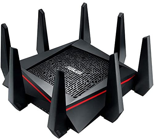 ASUS RT-AC5300 AC5300 Tri-band WiFi Gaming Router, MU-MIMO, AiProtection Lifetime Security by Trend Micro, AiMesh compatible for Mesh WiFi System, WTFast game accelerator