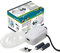 AllPondSolutions Aquarium Air Pump For Fish Tank Coldwater or Tropical up to 180 Litres - 2 Outlets - Ultra Quiet Oxygen Pump - Includes Airline Non-Return Valves and Air Stones - Complete Kit