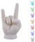 VERDOBA Deko LED Rock-Faust Akku Lampe - Metal Hand Zimmer Dekoration mit wechselnden RGB Farben - Dekoration Wohnzimmer - ca. 31 x 52 x 24 cm