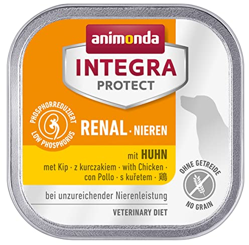 animonda Integra Protect cibo dietetico per cani, alimento umido in caso di insufficienza renale cronica, con pollo 11 x 150 g