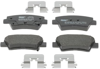 FERODO FDB4833 Bremsbelagsatz Bremsbeläge Hinten mit Zubehör Kompatibel mit HYUNDAI Kona OS