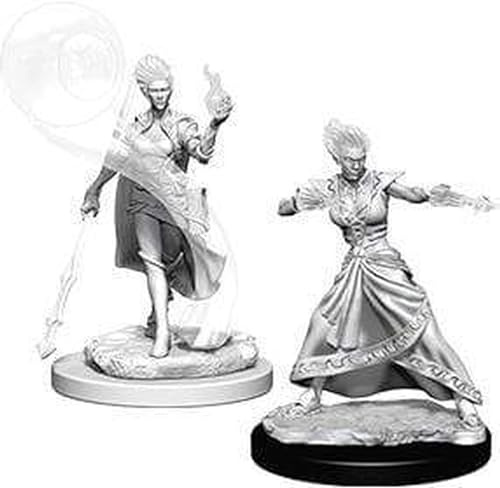 WizKids D&D WZK73336 Nolzur's Marvelous Wave 5 - Unpainted Miniatures - Fire Genasi Female Wizard