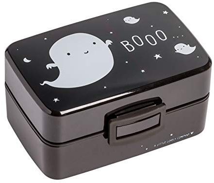 A LITTLE LOVELY COMPANY Fantasma Brotdose, unisex, Schwarz