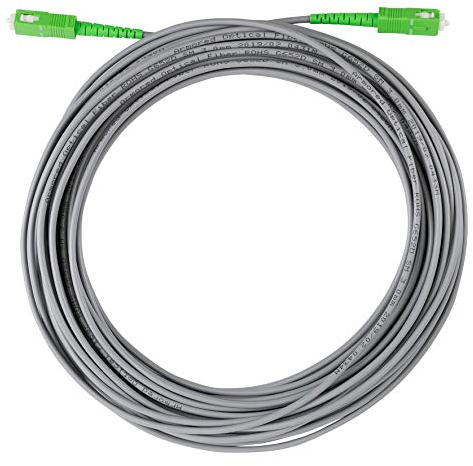 Axing OAK 10-03 Optisches Kabel 10 m Stahl-Armierung Glasfaser SC/APC Stecker