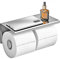 YEAVS Porte-Papier Toilette Double en Acier Inoxydable SUS 304 avec étagère de Rangement pour téléphone (Chrome Poli)