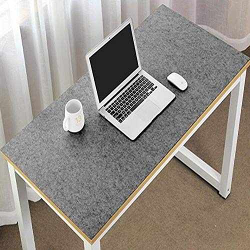 Erweiterte große Schreibtischunterlage aus Filz, ultradick, antistatisch, für Maus und Tastatur, Gaming-Pad, Schreiben, Laptop-Matte, rutschfest, für Büro und Zuhause, 120 x 60 cm, grau