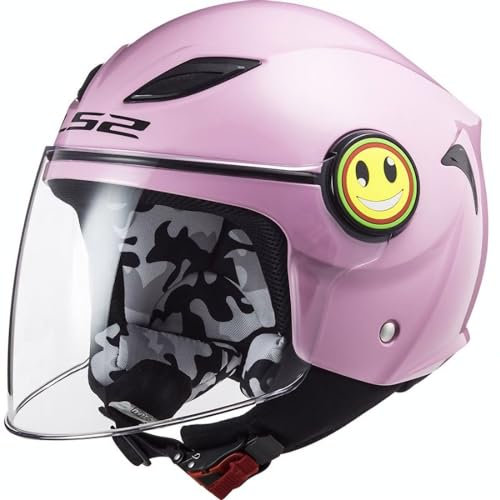 LS2, Casco Moto per Bambini FUNNY Pink, L