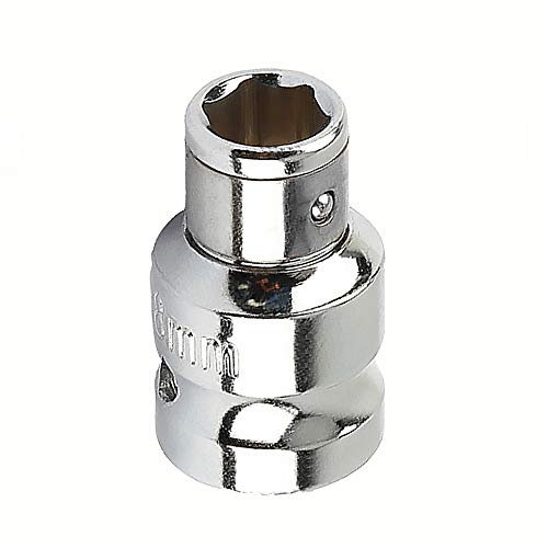 3/8 Square to 8mm Hex Screwdriver Bit Holding Socket Converter Reducer for Electric Wrenches (Pack of 1)