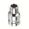 3/8 Square to 8mm Hex Screwdriver Bit Holding Socket Converter Reducer for Electric Wrenches (Pack of 1)