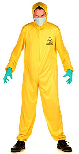 DEGUISE TOI Strahlenschutzanzug Kostüm für Erwachsene Halloween gelb-hellblau - Gelb