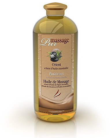 Camylle - Pur Massage Orient - Huile de Massage Spa Précieuse - Positivant aux arômes chauds et boisés - 1000ml