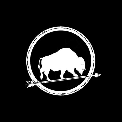 SHMAZ 16.7 * 15.3Cm Geheimnisvolle Jagd Bogenschießen Kompass Dekor Autoaufkleber Hochwertige Abziehbilder Grafische Silhouette