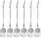 Lurrose 6pcs Car Hanging Perfume Bottle Empty Car Diffuser Bottles Hanging Fragrance Diffuser for Vehicle Decoration Accessory (Silver)