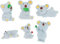 Happyyami 12 Stück Mini-Figuren kleines Tier Mini-Figur Koala Figur Mini-Spielzeuge aus der Kollektion Spielwaren für Kuchen Topper Spielzeug