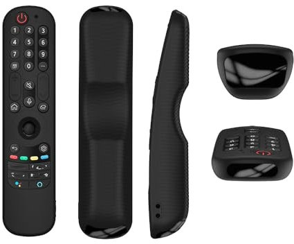Funda Protectora N+B para Mando a Distancia Compatible con LG OLED TV, A Prueba de Polvo, Negro