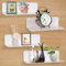 ASANMU 4 Pièces Étagères Murale sans Percer en Acrylique pour Chambre Étagère Decoration Étagère Flottante pour Salon, Salle Bains, Cuisine, Bureau