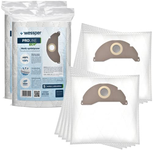 Sillar 10x Staubsaugerbeutel für Kärcher 6.904-322.0 | Mikrofaser-Beutel Passt Zu Karcher WD2, WD 2.200 bis WD 2.550 | Eco Ersatz Filterbeutel zu A 2014 CV, S 2500, A 2003, A 2024 PT