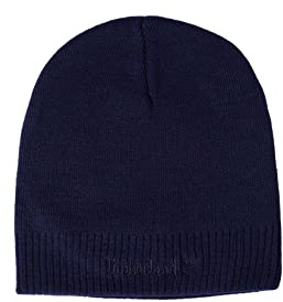 Timberland Knit Logo Beanie One Size Blue