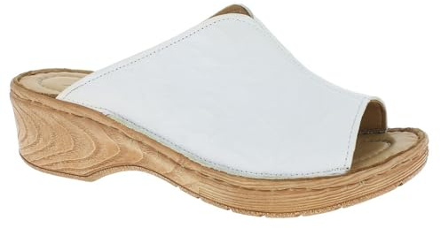 Andrea Conti Women's Sandals, White, 9.5 Women