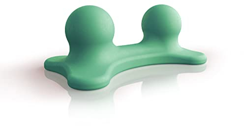 Triggerdinger® Double Dude Grün | Verspannungen und Blockaden im Rücken lösen | Massagegerät zur Selbstbehandlung von Triggerpunkten | Made in Germany (Grün)