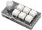 Mini Gaming Keyboard, One Handed Macro Mechanical Programmable Keyboard, 6 Keys 1 Knob Small Programmable Macropad DIY Keyboard (White)