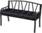 COSTWAY Bankauflage für Gartenbank, 132x49x15cm Sitzkissen, getuftetes Bankkissen Stuhlkissen Polsterauflage Sitzauflage für Gartenbank & Hollywoodschaukel (Schwarz)