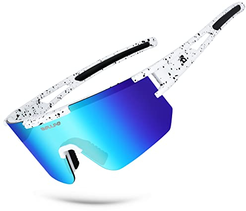 BOLLFO Polarisierte Sport Sonnenbrille, UV400 Schutz Outdoor-Brille für Männer Frauen Jugend Baseball Radfahren Laufen Fahren Golf