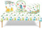 41Pcs Dinosaur Theme Party Tableware Decorations for Kids Birthday - Green Animal Jungle Table Cloth, 7inch Paper Plates, Napkins for Safari Favor