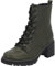 Palado Stiefeletten Damen Kefalonia - warme & bequeme Winterschuhe für Frauen mit rutschfester Gummisohle - moderne Boots mit Blockabsatz für Herbst & Winter Khaki UK8 - EU41