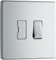 British General Electrical FPC15F Nexus Flatplate Screwless Polished Chrome 10A 3 Pole Fan Isolator Switch