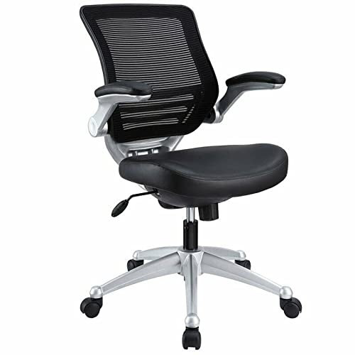 Office Chair Leather Mesh Office Chair in Black Desk Chair Gaming Chair