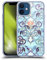 Head Case Designs Offizielle Micklyn Le Feuvre Indigo Blau Art Nouveau Mit Pfirsichblumen Muster 2 Softgelhülle Kompatibel Mit Apple iPhone 12 Mini Und Kompatibel Mit Magsafe Zubehör