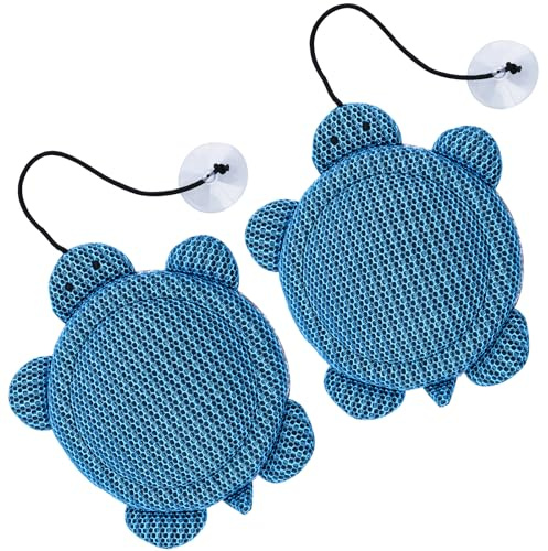 SVBAQUUY Whirlpool-Schaum-Absorber, Schildkröten-Schaum-Absorber, Whirlpool-Reiniger zum Aufsaugen von Ölen, wiederverwendbare, waschbare Schwämme für Spa und Pool, Abschaumabsorber hält Wasser sauber