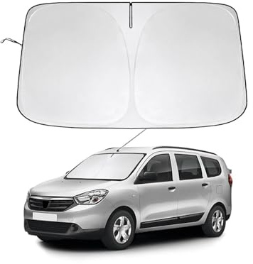 Autofenster Sonnenschutzrollos Für Dacia Für Lodgy 2012-2024 Windschutzscheiben-Sonnenschutz, Auto-Sonnenschutz, Faltbare Sonnenblende blockiert UV-Strahlen