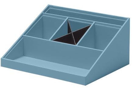 Rössler Papier 1336452150 - SOHO Schreibtisch Organizer Denim, 25,6 x 11,6 x 20,6 cm, Ordnungssystem Büro und Zuhause
