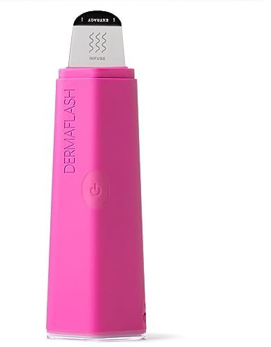 DERMAFLASH DERMAPORE+ Hautpflege-Gerät, Ultraschall 2-in-1 Porenextraktor und Hautpflege-Infuser, Pop Pink