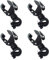 Gehstockhalter für Gehstock, Rollstuhl, Fahrrad, Krückenhalter, 90/360 Grad drehbar, 4 Stück
