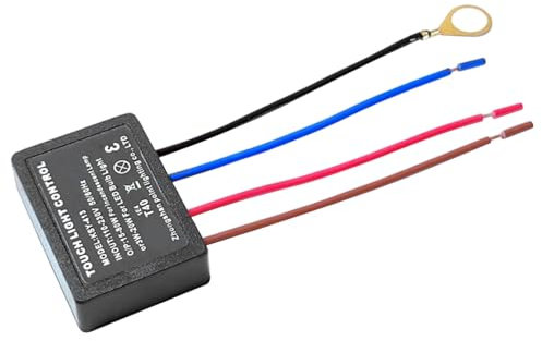 Touch Lamp Control Module with 3 Levels Dimming Function Sensor Control Touch Dimmer Switch for Lamp Replacement Kit