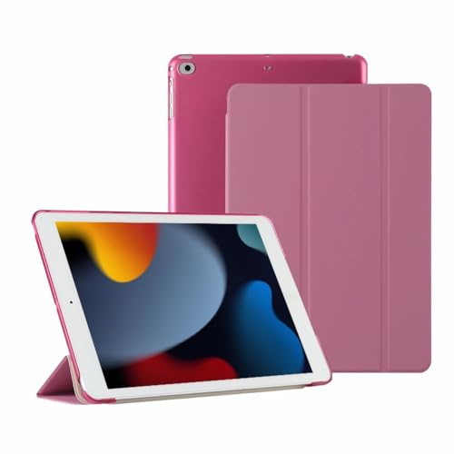 GUPENAA Custodia per iPad PRO 12,9 Pollici 2017/2015 (1a e 2a Generazione), Cover Posteriore Leggera TPU Morbido, Funzione di Sospensione/Riattivazione Automatica,Rosa