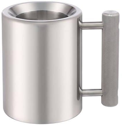 Tazza in acciaio inox da 400 ml – 10 kg pesante come manubri e kettlebell per fitness, palestra, casa, bicchiere pesante per caffè, tè, succo di frutta, latte