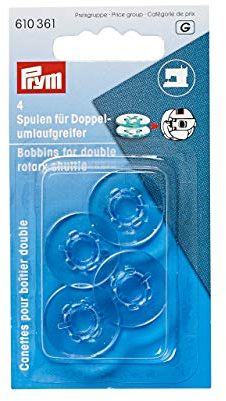Prym 610361 Nähmaschinenspulen, Doppelumlaufgreifer, 21, 9mm