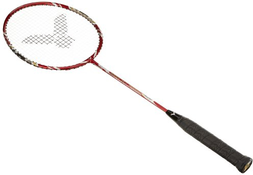 VICTOR Badmintonschläger Spirtec 7, Rot/Silber, 086/0/8