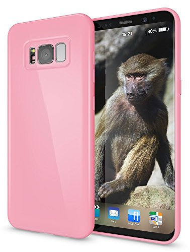 NALIA Coque Silicone Compatible avec Samsung Galaxy S8 Plus, Ultra-Fine Housse Protection Back-Cover Slim Premium Etui Résistant, Mince Telephone Portable Gel Case Bumper Souple, Couleur:Rose